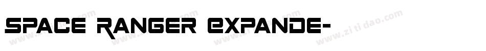 Space Ranger Expande字体转换
